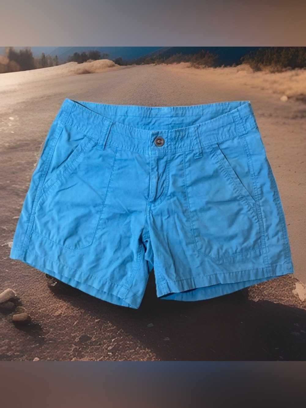 Kuhl Shorts Women's 4 Outdoors Drawstring Hiking 5" Inseam Blue